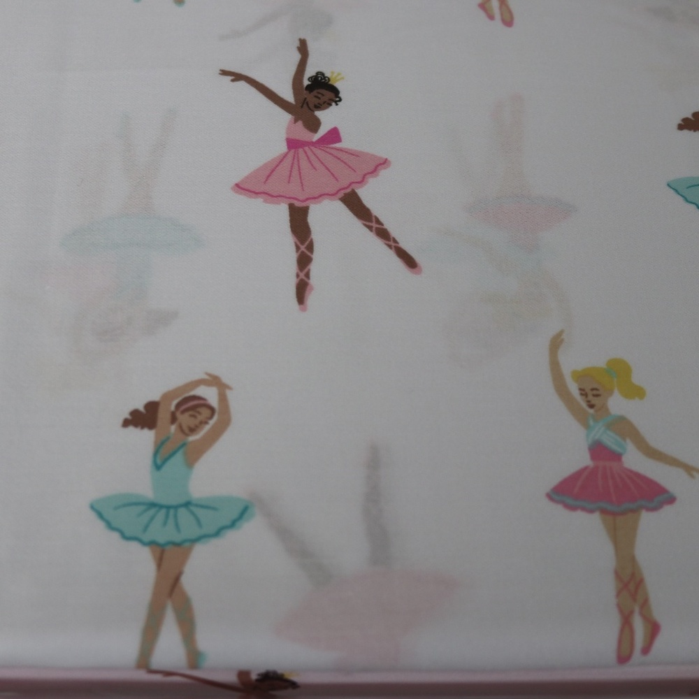 NICOLE MILLER HOME KIDS BALLERINA FULL SHEET SET - PINK/GREEN/WHITE - 4PC - Picture 2 of 7